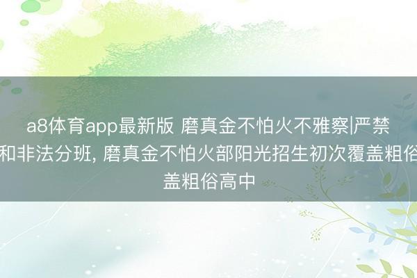 a8体育app最新版 磨真金不怕火不雅察|严禁掐尖和非法分班, 磨真金不怕火部阳光招生初次覆盖粗俗高中
